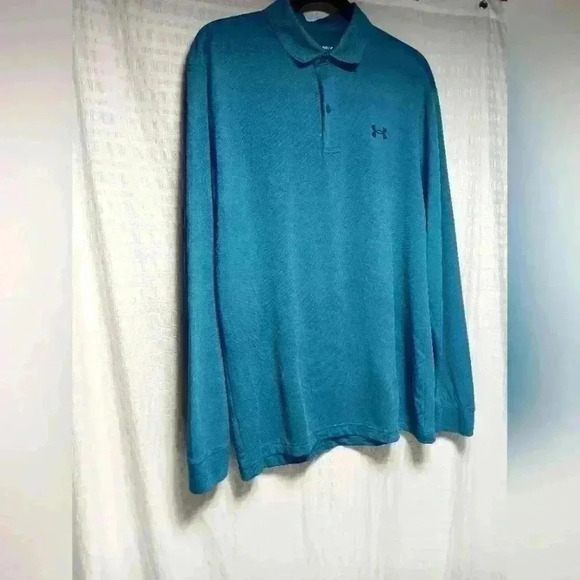 Under Armour long sleeve Performance polo. Men's size M - Picture 1 of 10
